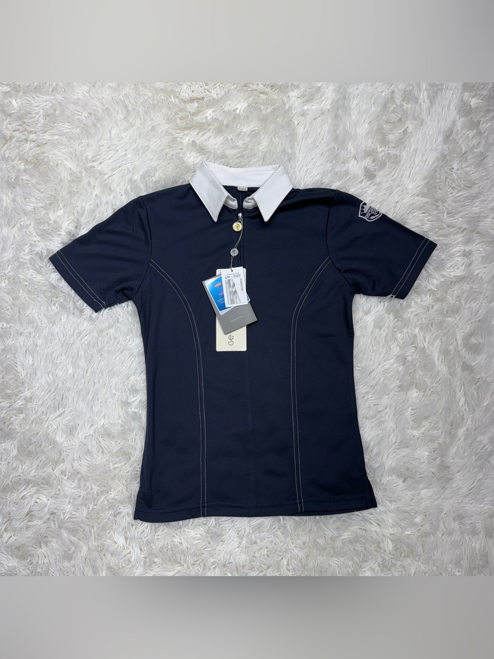 Women’s XS New Navy Gersemi Short Sleeve Horseback Riding Sunshirt